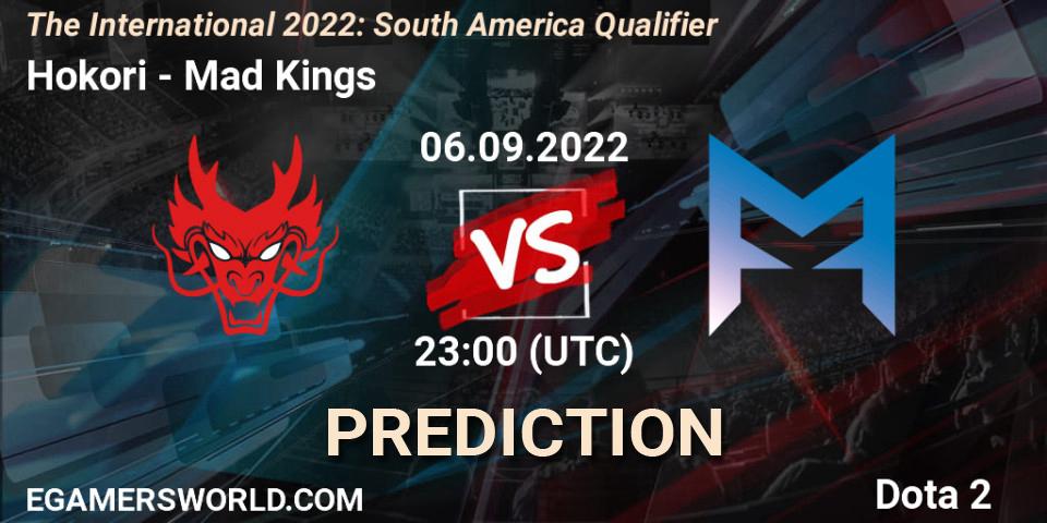 Prognose für das Spiel Hokori VS Mad Kings. 06.09.2022 at 22:28. Dota 2 - The International 2022: South America Qualifier