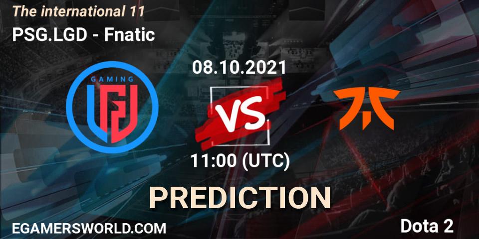 Prognose für das Spiel PSG.LGD VS Fnatic. 08.10.21. Dota 2 - The Internationa 2021