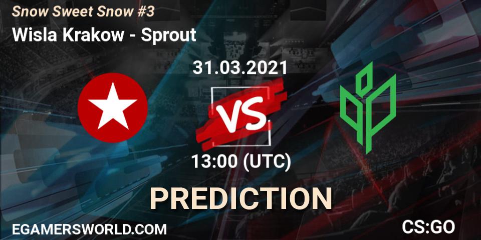 Prognose für das Spiel Wisla Krakow VS Sprout. 31.03.21. CS2 (CS:GO) - Snow Sweet Snow #3
