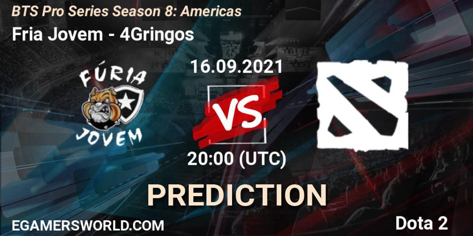 Prognose für das Spiel FG VS 4Gringos. 16.09.2021 at 20:06. Dota 2 - BTS Pro Series Season 8: Americas