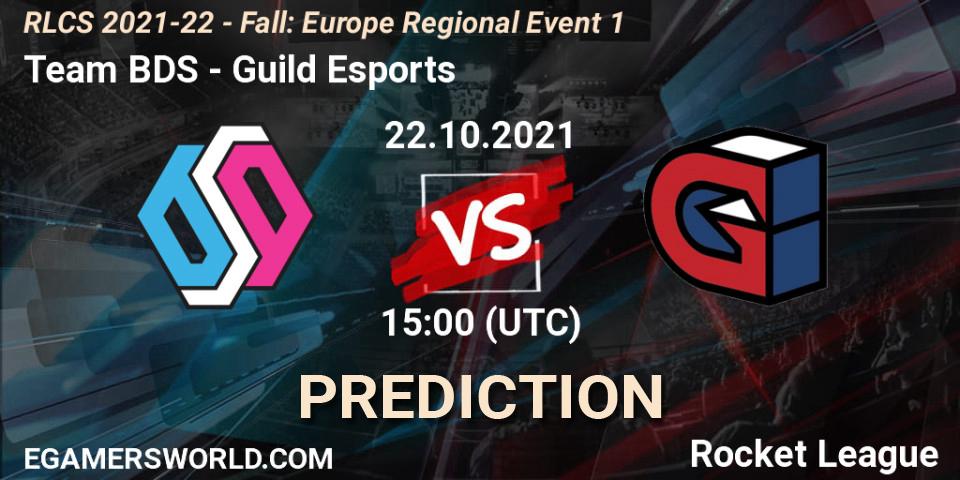 Prognose für das Spiel Team BDS VS Guild Esports. 22.10.2021 at 15:00. Rocket League - RLCS 2021-22 - Fall: Europe Regional Event 1