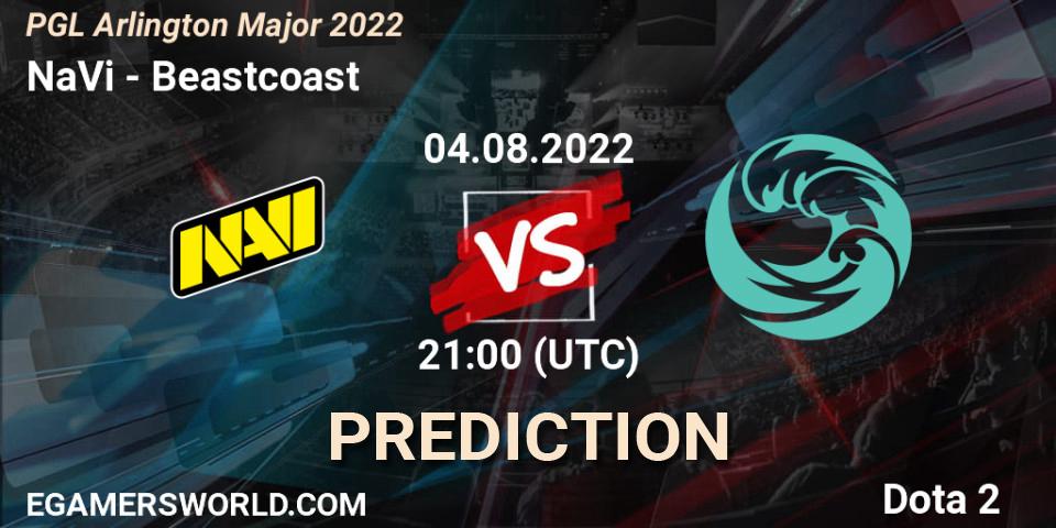 Prognose für das Spiel NaVi VS Beastcoast. 04.08.2022 at 22:28. Dota 2 - PGL Arlington Major 2022 - Group Stage