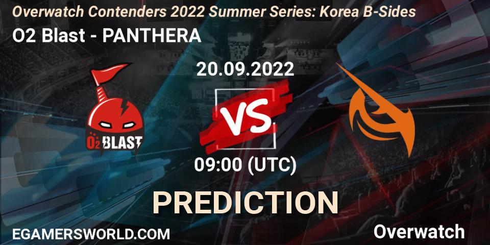 Prognose für das Spiel O2 Blast VS PANTHERA. 20.09.2022 at 09:00. Overwatch - Overwatch Contenders 2022 Summer Series: Korea B-Sides