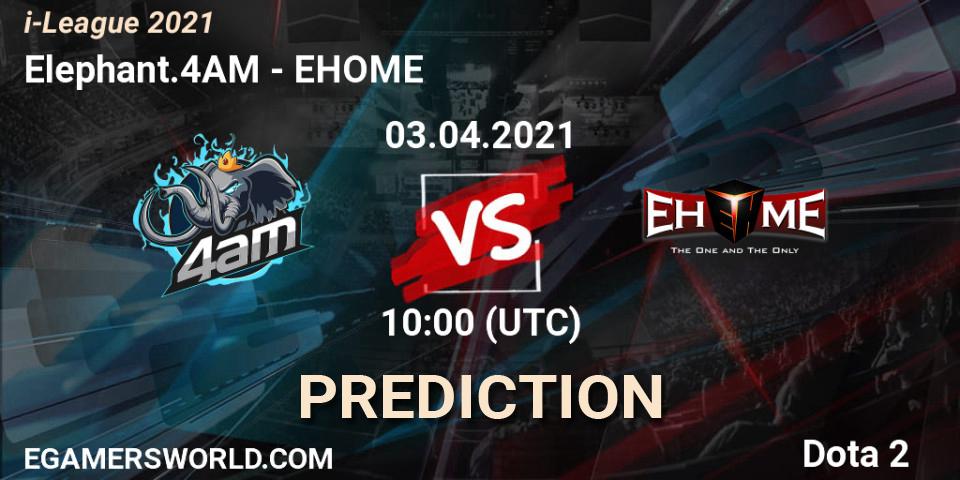 Prognose für das Spiel Elephant.4AM VS EHOME. 03.04.2021 at 12:03. Dota 2 - i-League 2021 Season 1