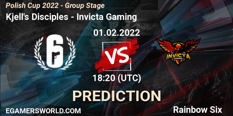 Prognose für das Spiel Kjell's Disciples VS Invicta Gaming. 01.02.2022 at 18:20. Rainbow Six - Polish Cup 2022 - Group Stage