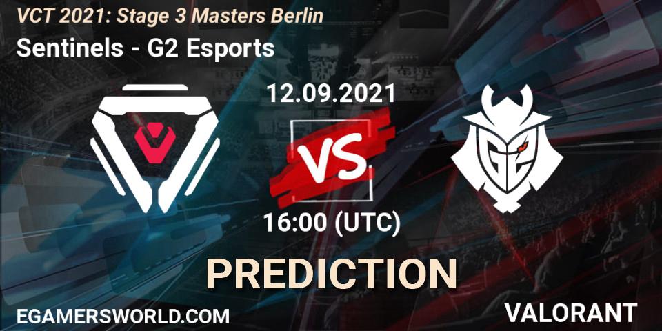 Prognose für das Spiel Sentinels VS G2 Esports. 12.09.2021 at 16:20. VALORANT - VCT 2021: Stage 3 Masters Berlin