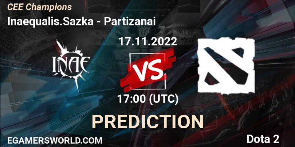 Prognose für das Spiel Inaequalis.Sazka VS Partizanai. 17.11.2022 at 17:30. Dota 2 - CEE Champions