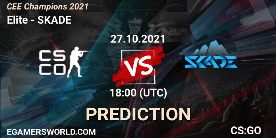 Prognose für das Spiel Elite VS SKADE. 27.10.2021 at 18:00. Counter-Strike (CS2) - CEE Champions 2021