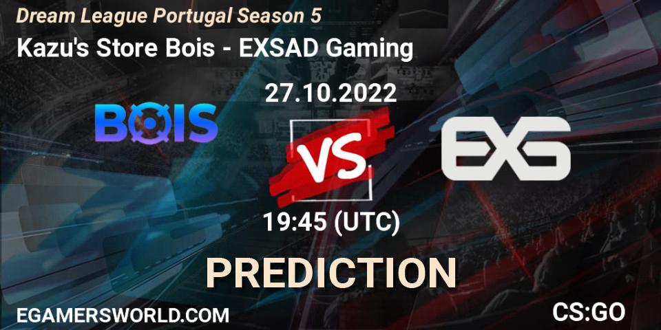 Prognose für das Spiel Kazu's Store Bois VS EXSAD Gaming. 03.11.22. CS2 (CS:GO) - Dream League Portugal Season 5