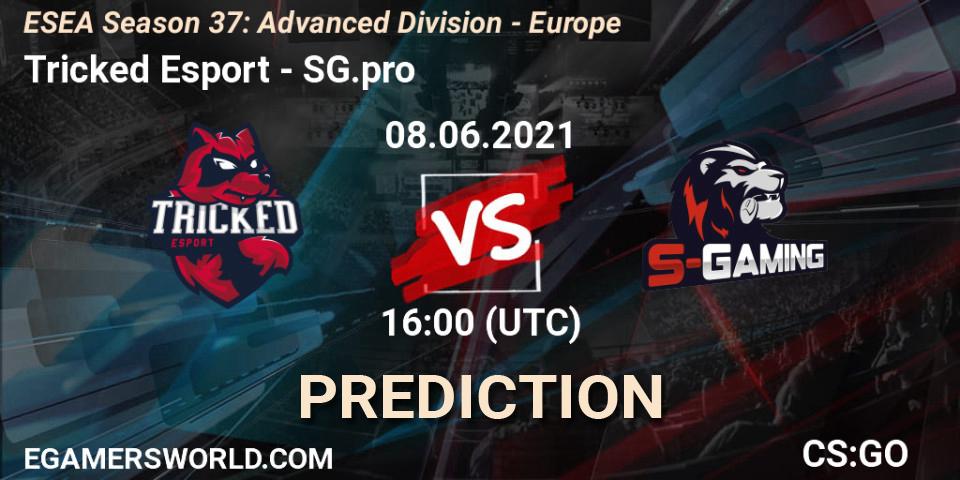 Prognose für das Spiel Tricked Esport VS SG.pro. 08.06.2021 at 16:00. Counter-Strike (CS2) - ESEA Season 37: Advanced Division - Europe