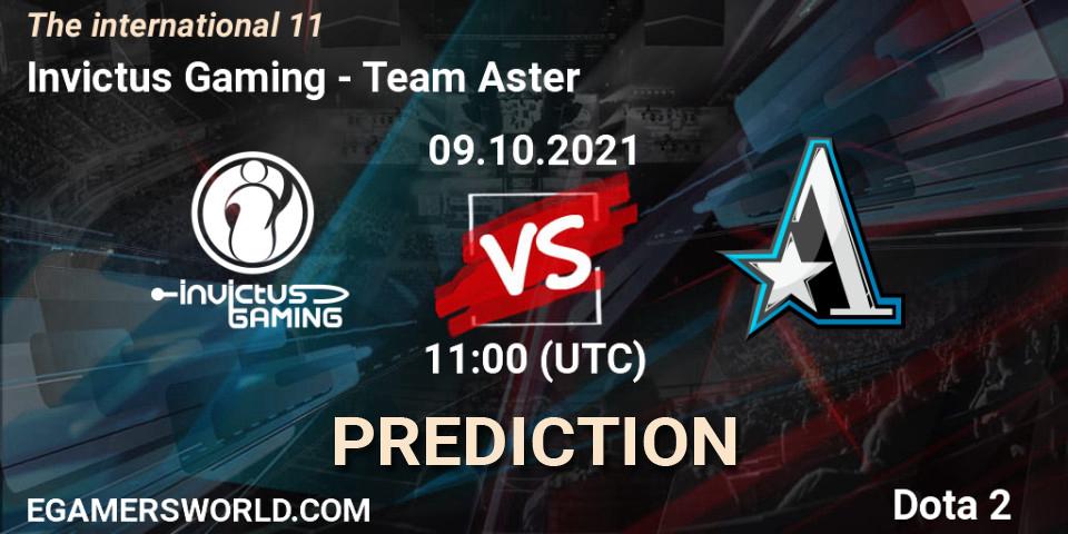 Prognose für das Spiel Invictus Gaming VS Team Aster. 09.10.2021 at 12:09. Dota 2 - The Internationa 2021