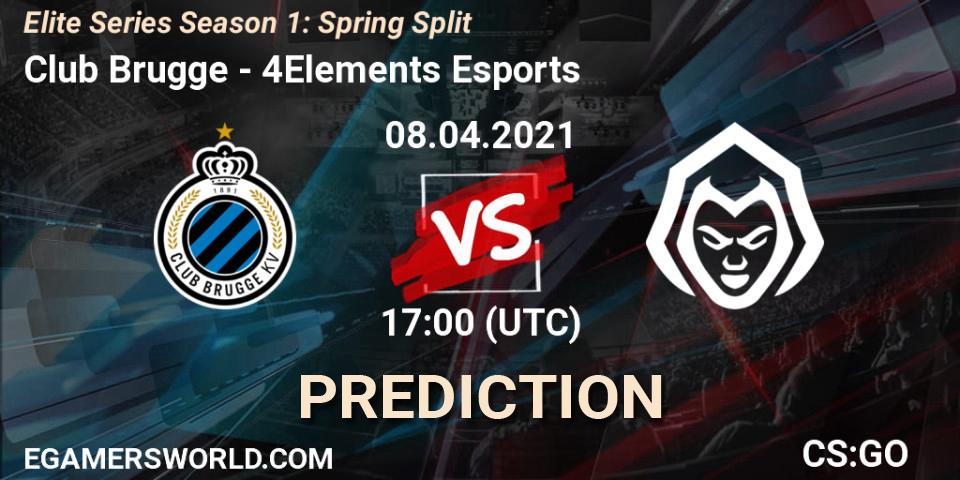 Prognose für das Spiel Club Brugge VS 4Elements Esports. 08.04.21. CS2 (CS:GO) - Elite Series Season 1: Spring Split