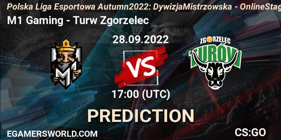Prognose für das Spiel M1 Gaming VS Turów Zgorzelec. 28.09.2022 at 17:00. Counter-Strike (CS2) - Polska Liga Esportowa Autumn 2022: Dywizja Mistrzowska - Online Stage