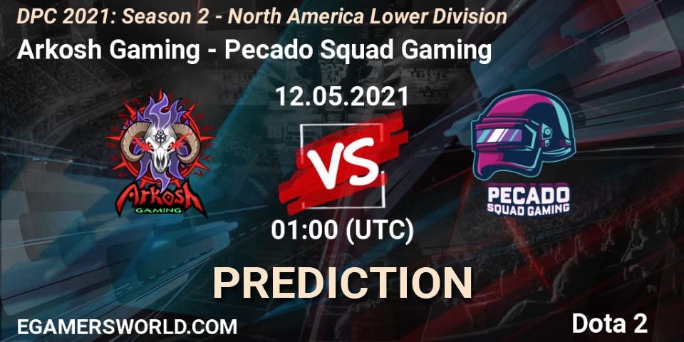 Prognose für das Spiel Arkosh Gaming VS Pecado Squad Gaming. 12.05.21. Dota 2 - DPC 2021: Season 2 - North America Lower Division