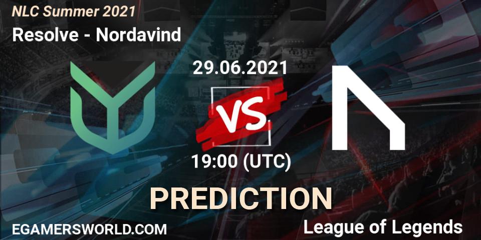 Prognose für das Spiel Resolve VS Nordavind. 29.06.2021 at 19:00. LoL - NLC Summer 2021