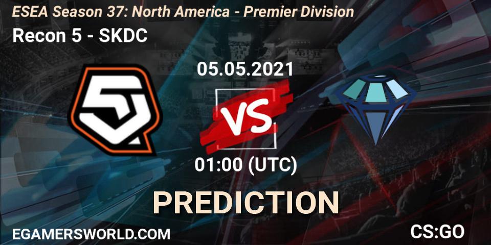 Prognose für das Spiel Recon 5 VS SKDC. 05.05.21. CS2 (CS:GO) - ESEA Season 37: North America - Premier Division