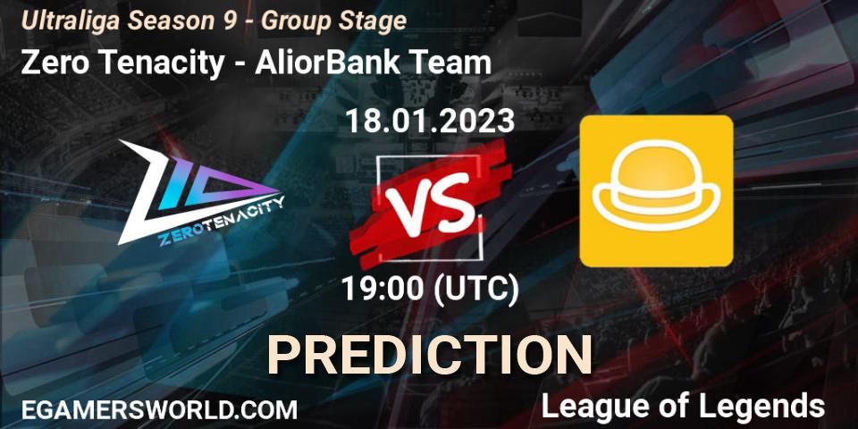 Prognose für das Spiel Zero Tenacity VS AliorBank Team. 18.01.23. LoL - Ultraliga Season 9 - Group Stage