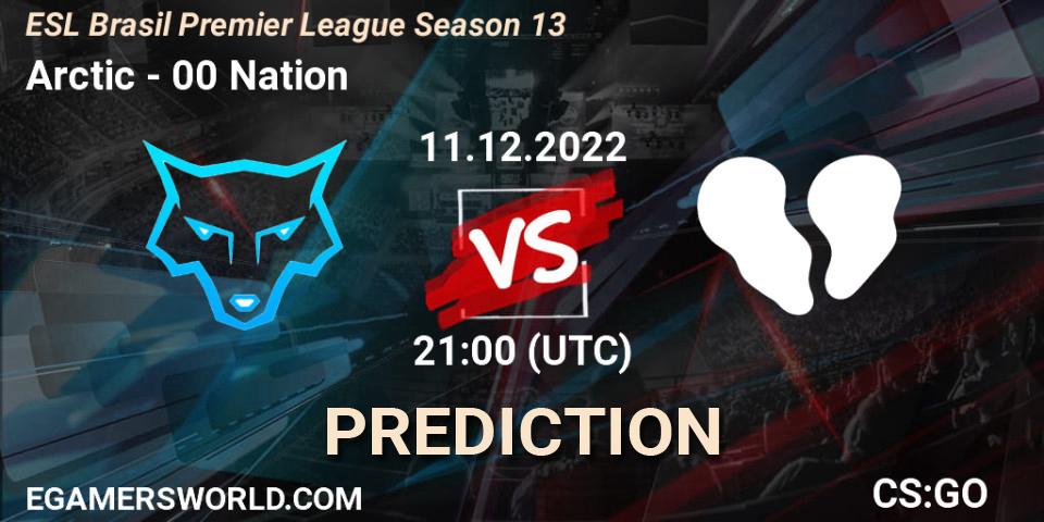 Prognose für das Spiel Arctic VS 00 Nation. 11.12.2022 at 21:00. Counter-Strike (CS2) - ESL Brasil Premier League Season 13
