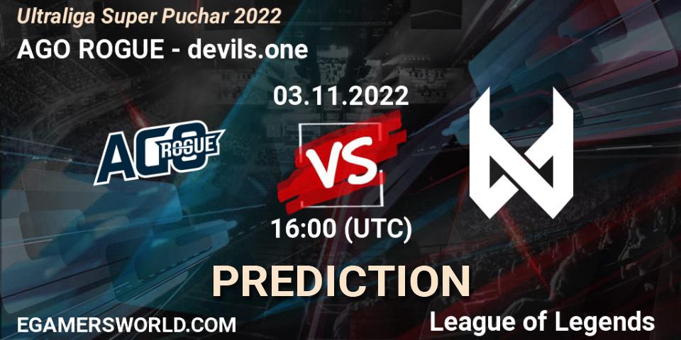Prognose für das Spiel AGO ROGUE VS devils.one. 03.11.2022 at 16:00. LoL - Ultraliga Super Puchar 2022