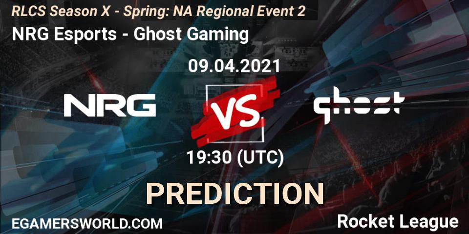 Prognose für das Spiel NRG Esports VS Ghost Gaming. 09.04.21. Rocket League - RLCS Season X - Spring: NA Regional Event 2