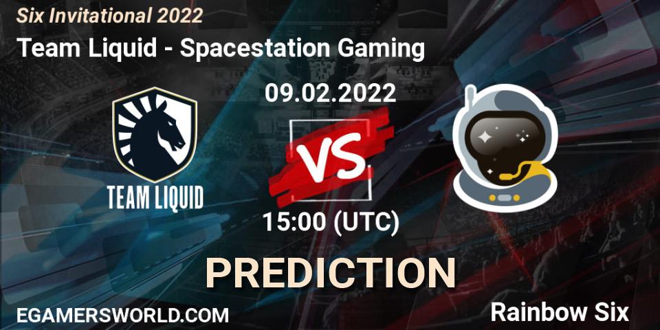 Prognose für das Spiel Team Liquid VS Spacestation Gaming. 09.02.22. Rainbow Six - Six Invitational 2022