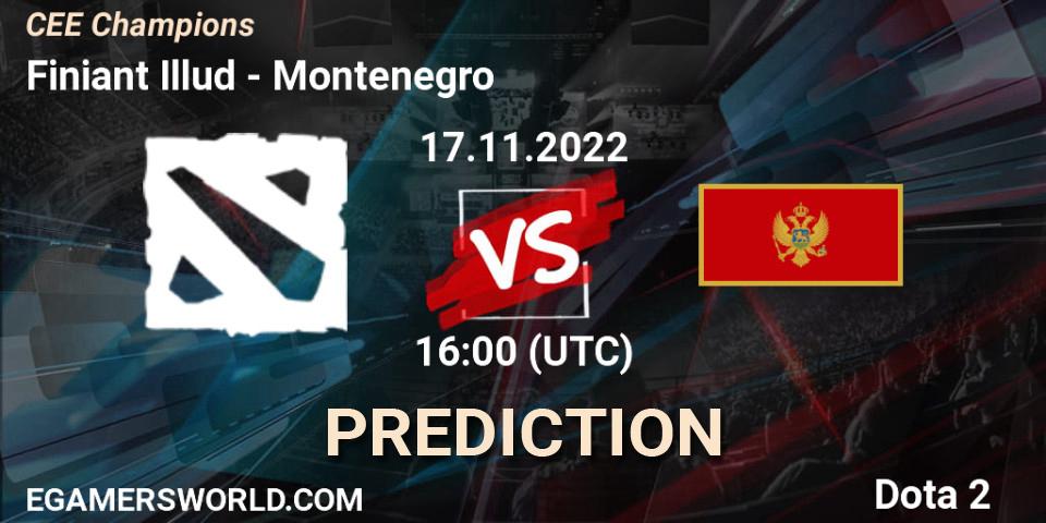 Prognose für das Spiel Finiant Illud VS Montenegro. 17.11.22. Dota 2 - CEE Champions