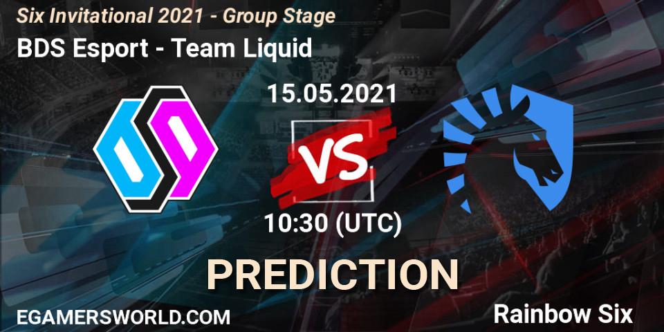 Prognose für das Spiel BDS Esport VS Team Liquid. 15.05.2021 at 10:30. Rainbow Six - Six Invitational 2021 - Group Stage