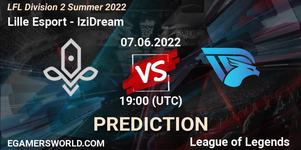 Prognose für das Spiel Lille Esport VS IziDream. 07.06.2022 at 19:00. LoL - LFL Division 2 Summer 2022