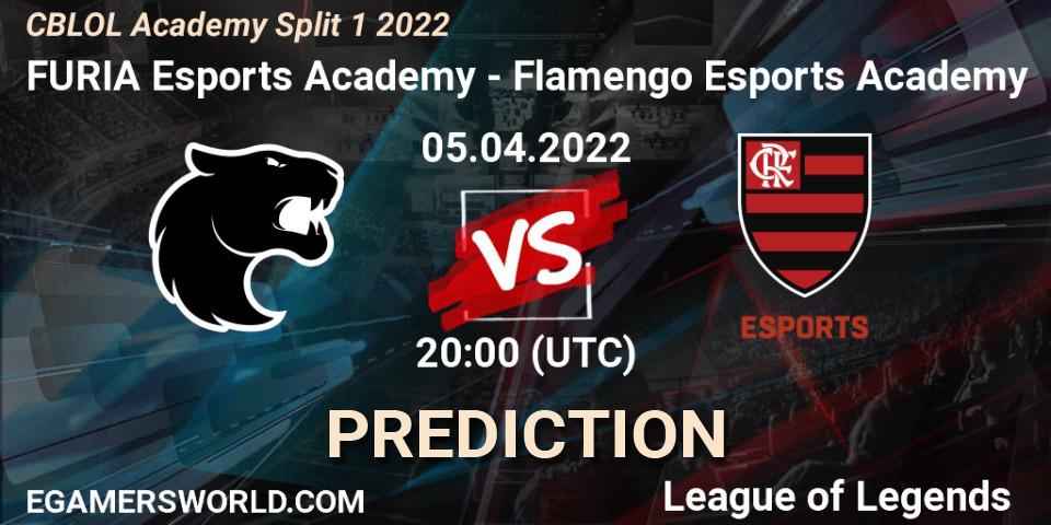 Prognose für das Spiel FURIA Esports Academy VS Flamengo Esports Academy. 05.04.2022 at 20:00. LoL - CBLOL Academy Split 1 2022