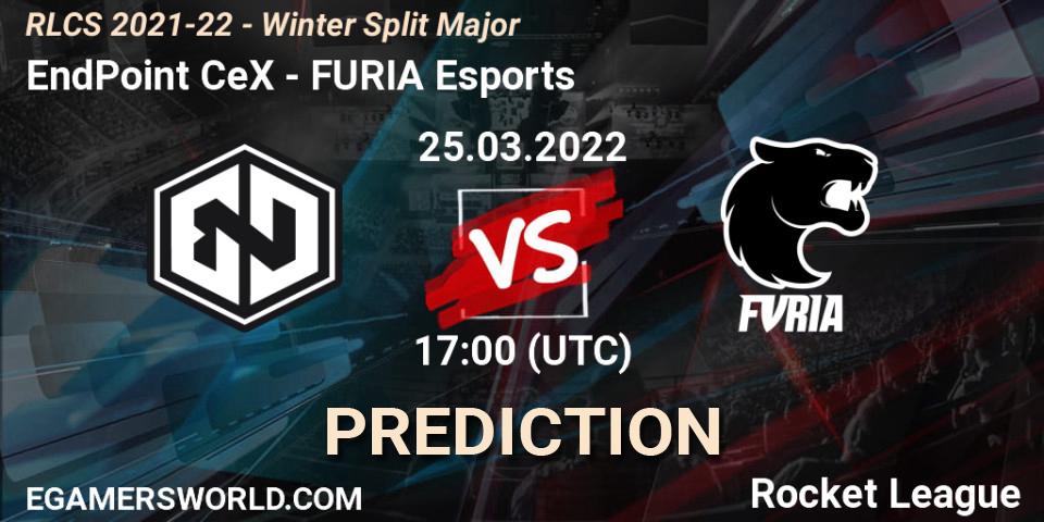 Prognose für das Spiel EndPoint CeX VS FURIA Esports. 25.03.2022 at 17:00. Rocket League - RLCS 2021-22 - Winter Split Major