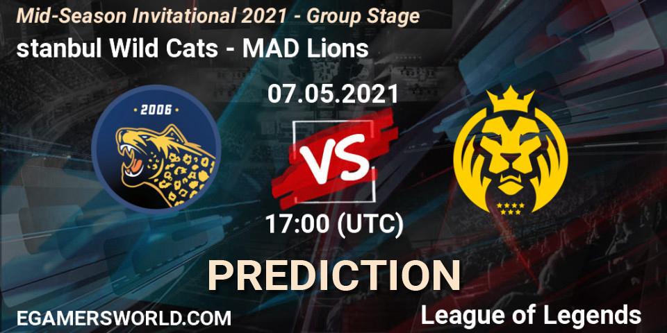 Prognose für das Spiel İstanbul Wild Cats VS MAD Lions. 07.05.2021 at 17:00. LoL - Mid-Season Invitational 2021 - Group Stage