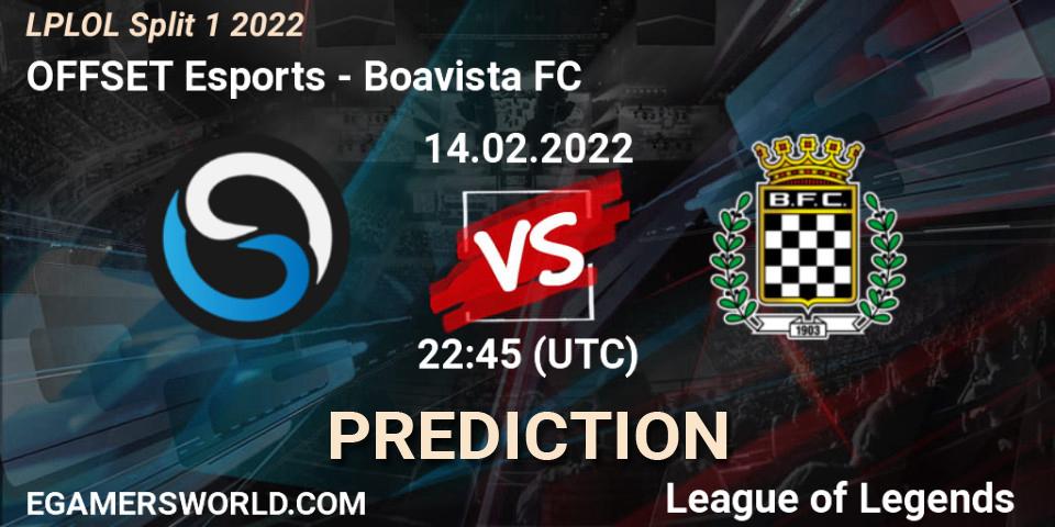 Prognose für das Spiel OFFSET Esports VS Boavista FC. 14.02.2022 at 22:45. LoL - LPLOL Split 1 2022