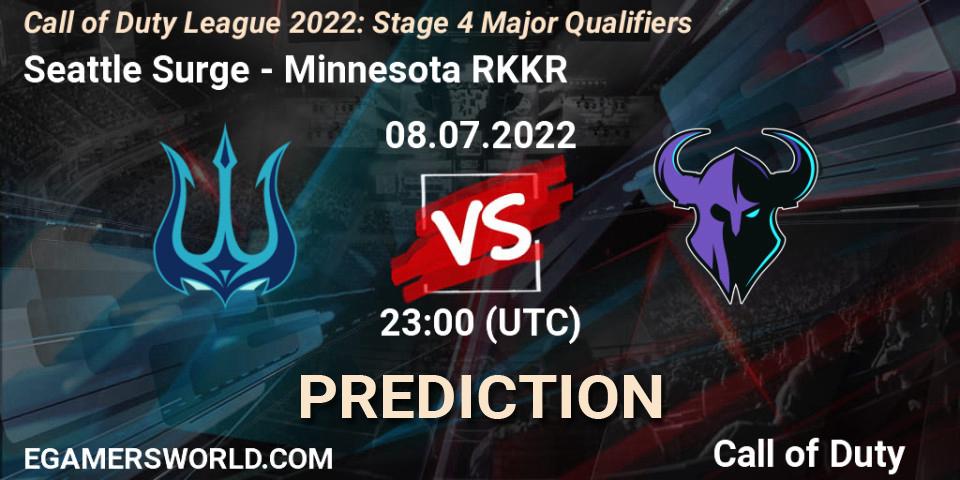 Prognose für das Spiel Seattle Surge VS Minnesota RØKKR. 08.07.2022 at 23:00. Call of Duty - Call of Duty League 2022: Stage 4