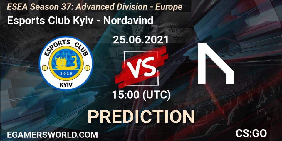 Prognose für das Spiel Esports Club Kyiv VS Nordavind. 25.06.21. CS2 (CS:GO) - ESEA Season 37: Advanced Division - Europe