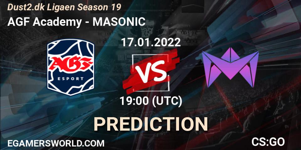Prognose für das Spiel AGF Academy VS MASONIC. 17.01.2022 at 19:00. Counter-Strike (CS2) - Dust2.dk Ligaen Season 19
