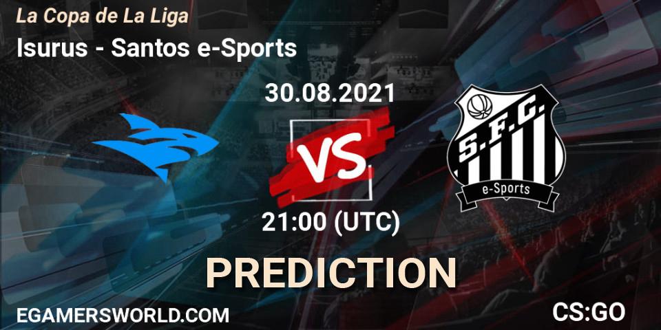 Prognose für das Spiel Isurus VS Santos e-Sports. 31.08.21. CS2 (CS:GO) - La Copa de La Liga
