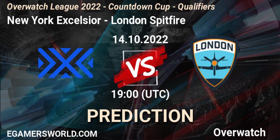 Prognose für das Spiel New York Excelsior VS London Spitfire. 14.10.22. Overwatch - Overwatch League 2022 - Countdown Cup - Qualifiers