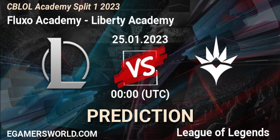 Prognose für das Spiel Fluxo Academy VS Liberty Academy. 25.01.2023 at 00:00. LoL - CBLOL Academy Split 1 2023