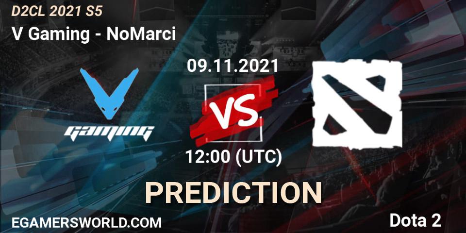 Prognose für das Spiel V Gaming VS NoMarci. 09.11.2021 at 12:28. Dota 2 - Dota 2 Champions League 2021 Season 5