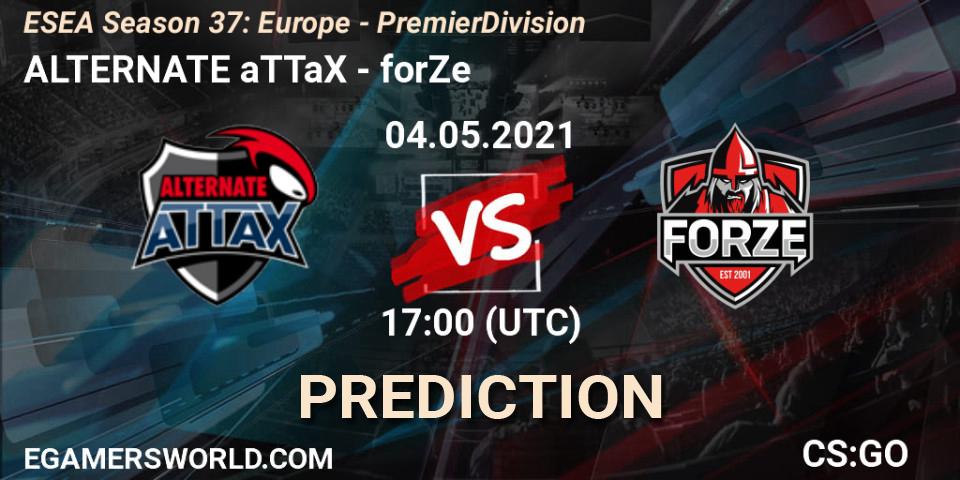 Prognose für das Spiel ALTERNATE aTTaX VS forZe. 16.06.21. CS2 (CS:GO) - ESEA Season 37: Europe - Premier Division