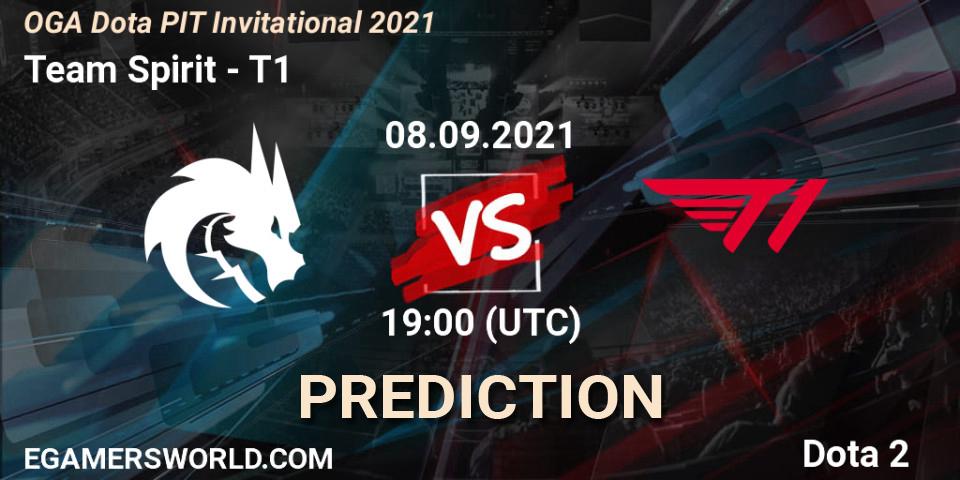 Prognose für das Spiel Team Spirit VS T1. 08.09.21. Dota 2 - OGA Dota PIT Invitational 2021