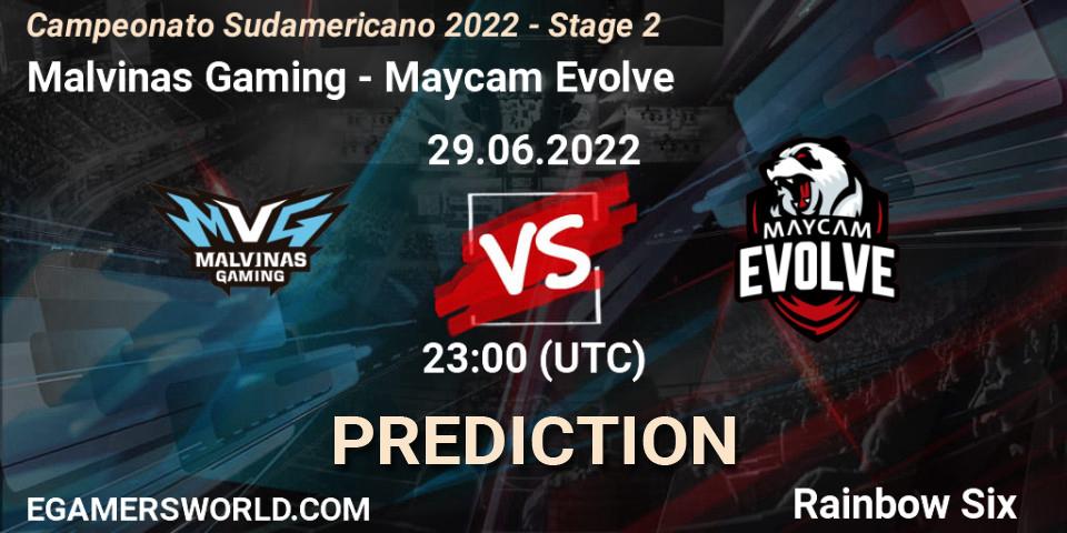 Prognose für das Spiel Malvinas Gaming VS Maycam Evolve. 29.06.2022 at 23:00. Rainbow Six - Campeonato Sudamericano 2022 - Stage 2