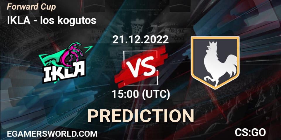 Prognose für das Spiel IKLA VS los kogutos. 21.12.22. CS2 (CS:GO) - Forward Cup