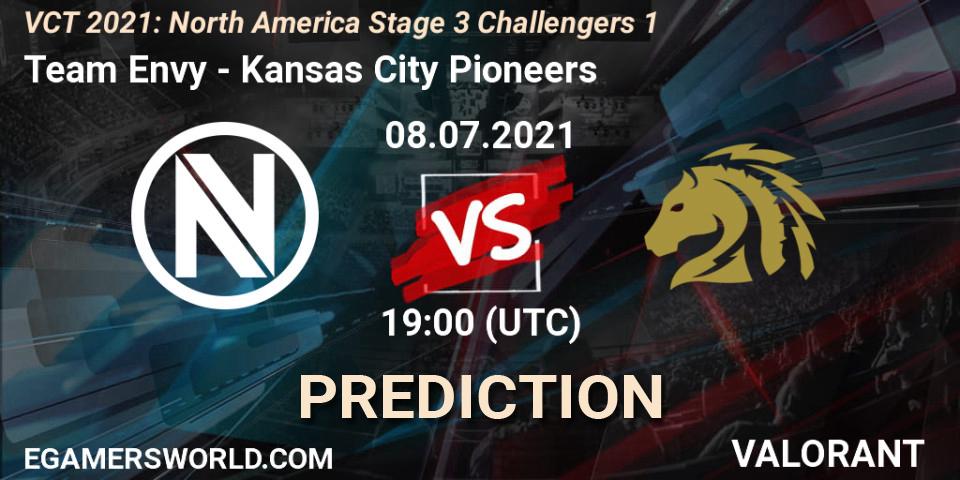 Prognose für das Spiel Team Envy VS Kansas City Pioneers. 08.07.2021 at 19:00. VALORANT - VCT 2021: North America Stage 3 Challengers 1