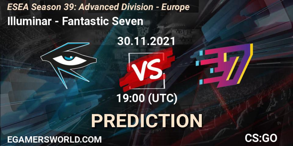 Prognose für das Spiel Illuminar VS Fantastic Seven. 30.11.21. CS2 (CS:GO) - ESEA Season 39: Advanced Division - Europe