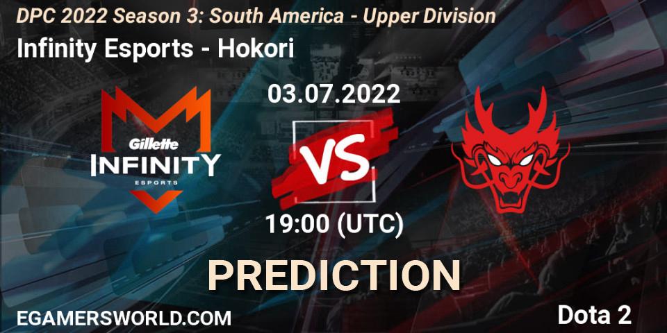 Prognose für das Spiel Infinity Esports VS Hokori. 03.07.2022 at 19:02. Dota 2 - DPC SA 2021/2022 Tour 3: Division I