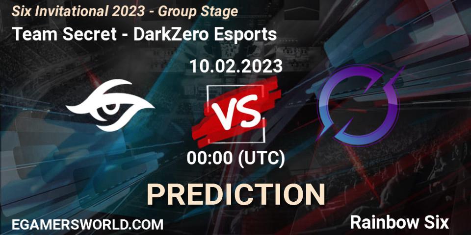 Prognose für das Spiel Team Secret VS DarkZero Esports. 10.02.2023 at 00:15. Rainbow Six - Six Invitational 2023 - Group Stage