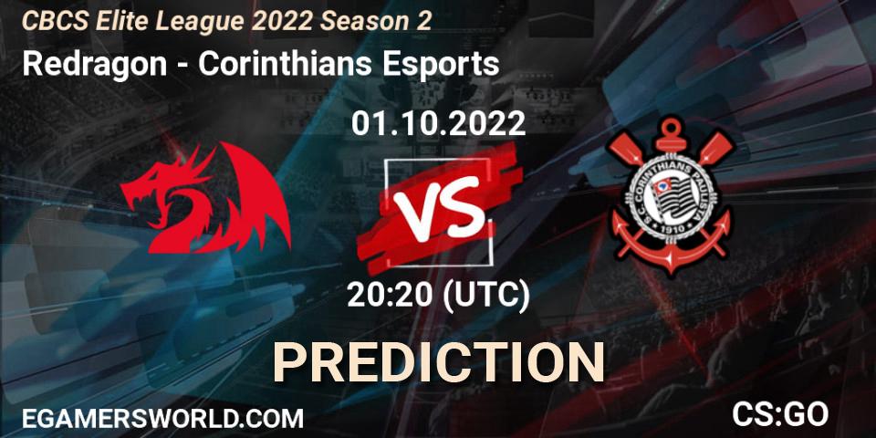 Prognose für das Spiel Redragon VS Corinthians Esports. 01.10.22. CS2 (CS:GO) - CBCS Elite League 2022 Season 2