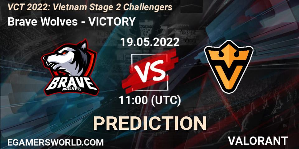 Prognose für das Spiel Brave Wolves VS VICTORY. 19.05.2022 at 11:00. VALORANT - VCT 2022: Vietnam Stage 2 Challengers