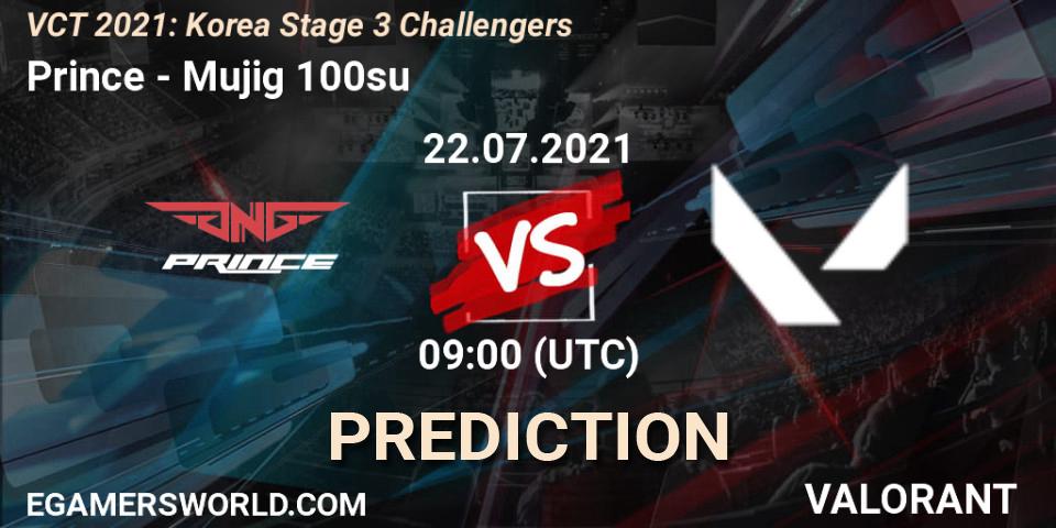 Prognose für das Spiel Prince VS Mujig 100su. 22.07.2021 at 09:00. VALORANT - VCT 2021: Korea Stage 3 Challengers